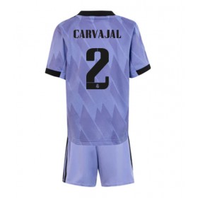 Baby Fußballbekleidung Real Madrid Daniel Carvajal #2 Auswärtstrikot 2022-23 Kurzarm (+ kurze hosen)